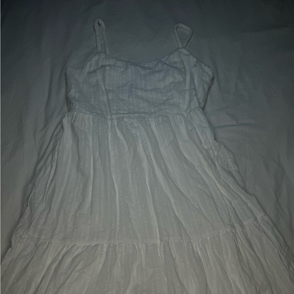 NWT - LUCKY BRAND Maxi Tiered Dress / Ivory / Inner Liner / Straps / Boho Medium - Picture 8 of 11